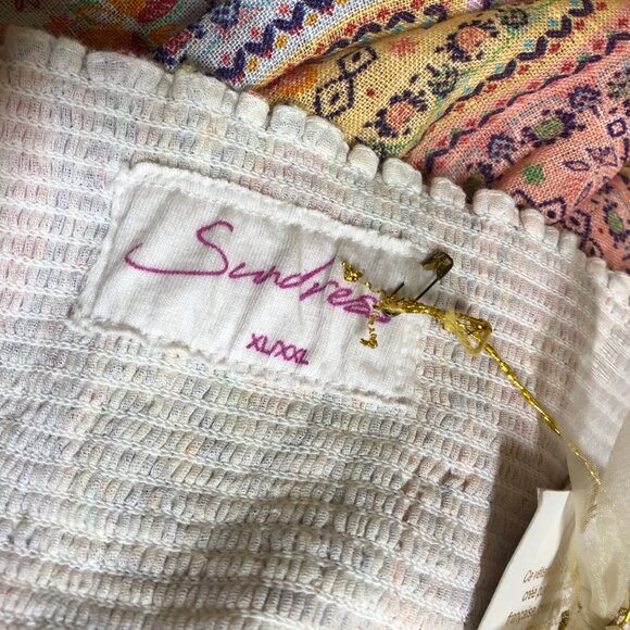 NWT Sundress linen patchwork bandana print Emilia long midi maxi dress - Picture 2 of 12